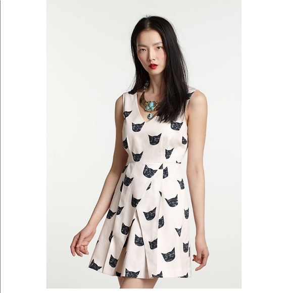 Anthropologie Leah  Reena Goren Feline Karma Dress - Picture 1 of 4